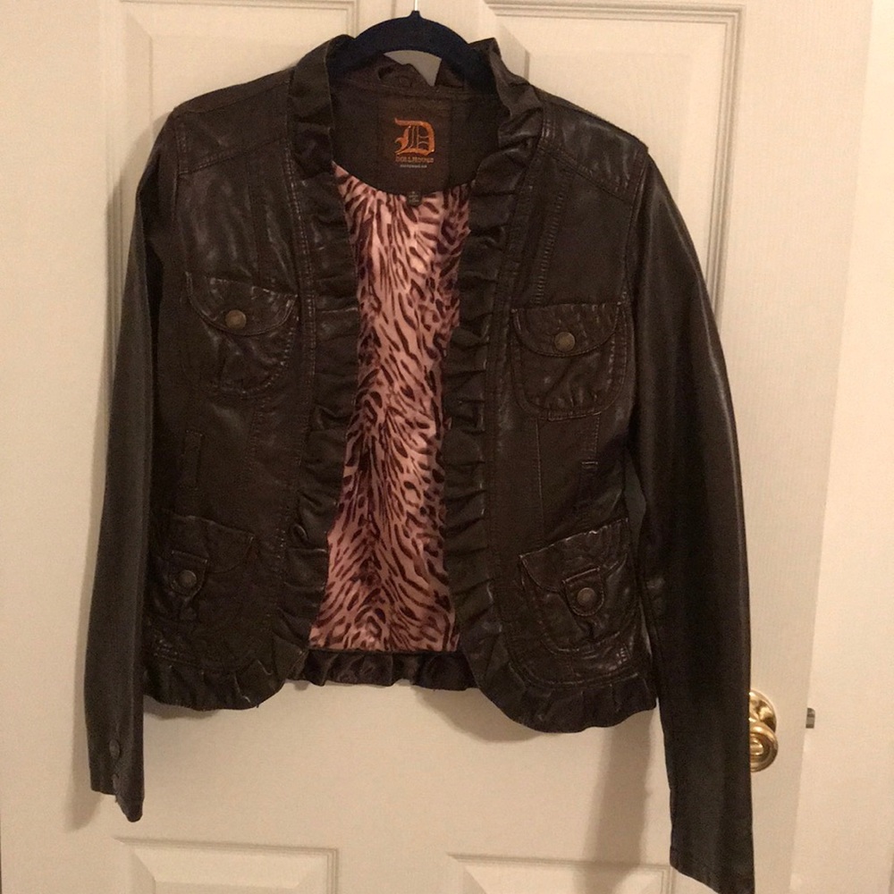 Faux leather jacket
